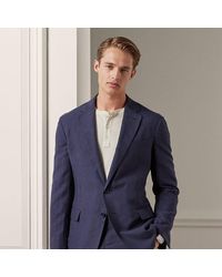 Ralph Lauren - Ralph Lauren Hadley Hand-Tailored Silk-Linen Jacket - Lyst