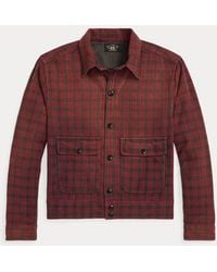 RRL - Checked Woven Shirt Jacket - Lyst
