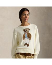 Polo Ralph Lauren - Polo Bear Cotton Crewneck Jumper - Lyst