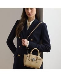 Ralph Lauren - Pebbled Leather Small Tanner Satchel - Lyst