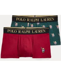 Polo Ralph Lauren Twee Stretchkatoenen Polo Bear Hipsters - Rood