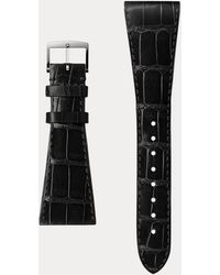 Ralph Lauren - Rl867 32 Mm Alligatorleren Horlogebandje - Lyst