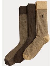 Ralph Lauren - Patterned Trouser Sock 3-Pack - Lyst
