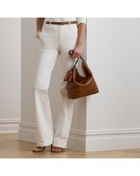 Ralph Lauren - Stretch Cotton Chino Flare Pant - Lyst