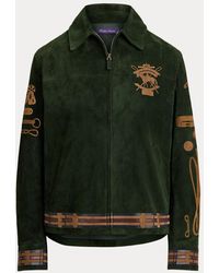 Ralph Lauren - Giacca Jessa in agnello scamosciato - Lyst