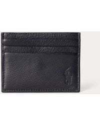 Polo Ralph Lauren - Pebbled Leather Card Case - Lyst