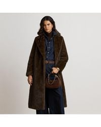 Ralph Lauren - Faux-Fur Reefer Coat - Lyst