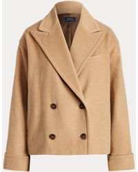 Polo Ralph Lauren Double-breasted Wool-blend Coat - Natural