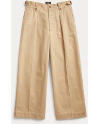 RRL - Cropped Cotton Wide-leg Trouser - Lyst
