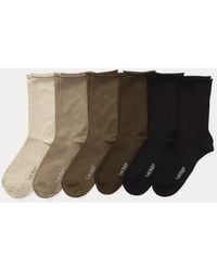 Ralph Lauren - Roll-Top Sock 6-Pack - Lyst