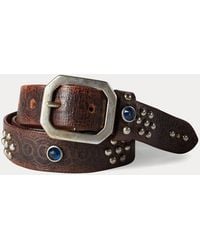 RRL - Studded Leather Belt - Lyst