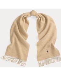 Polo Ralph Lauren - Fringe-Trim Wool Scarf - Lyst
