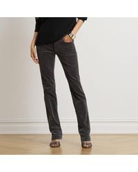 Ralph Lauren - Mid-Rise Corduroy Slim Straight Trousers - Lyst