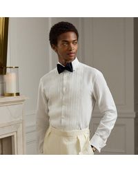 Ralph Lauren - Nm X Rl French Cuff Linen Tuxedo Shirt - Lyst