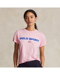 Polo Ralph Lauren - Katoenen Jersey Polo Sport T-shirt - Lyst