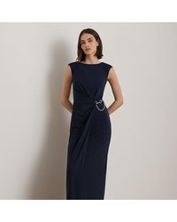 Ralph Lauren - Abito lungo con maniche ad aletta - Lyst