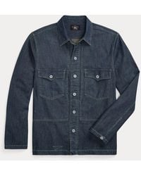 RRL - Denim Overshirt - Lyst