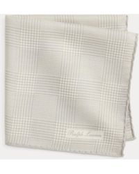 Ralph Lauren - Plaid Cashmere-Silk Pocket Square - Lyst