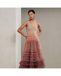 Ralph Lauren Collection - Ralph Lauren Brylee Embellished Tulle Evening Dress - Lyst