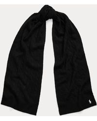 Polo Ralph Lauren - Cable-Knit Wool-Cashmere Scarf - Lyst