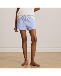 Ralph Lauren - Striped Cotton Jersey Sleep Short - Lyst