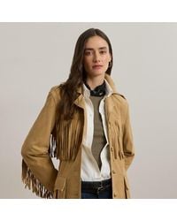Ralph Lauren - Geitensuède Jack Met Riem En Franjes - Lyst