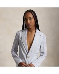 Polo Ralph Lauren - Single-Breasted Striped Cotton Blazer - Lyst