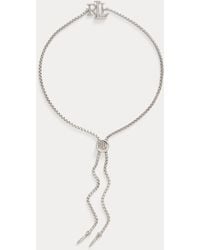 Ralph Lauren - Sterling Logo Slider Bracelet - Lyst