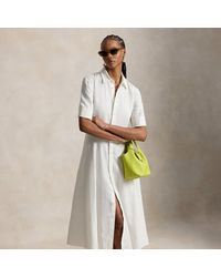 Polo Ralph Lauren - Linen Paneled Shirtdress - Lyst