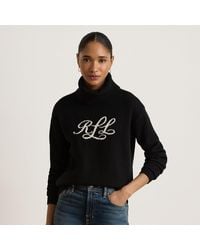 Ralph Lauren - Logo Cashmere Roll Neck Jumper - Lyst