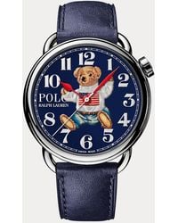 Polo Ralph Lauren - Sitting Polo Bear 42 Mm Steel Watch - Lyst