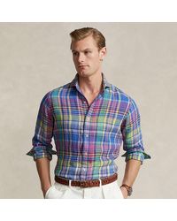 Polo Ralph Lauren - Kariertes Custom-Fit Hemd aus Leinen - Lyst