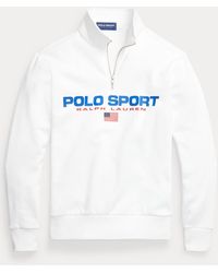 Ralph Lauren Sweatshirt Polo Sport aus Fleece - Weiß