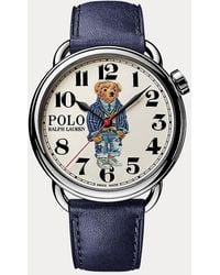 Polo Ralph Lauren - Cricket Polo Bear 42 Mm Steel Watch - Lyst