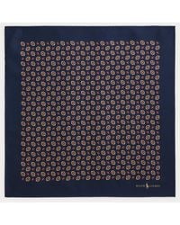 Ralph Lauren - Neat Silk Twill Pocket Square - Lyst