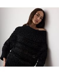 Ralph Lauren - Schulterfreier Pullover Mit Verzierung - Lyst