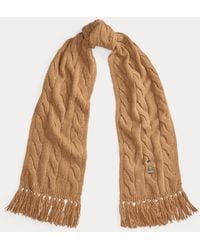 Polo Ralph Lauren - Schal Mit Zopfmuster Und Polo Bear - Lyst