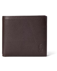 Polo Ralph Lauren - Pebbled Leather Billfold Coin Wallet - Lyst