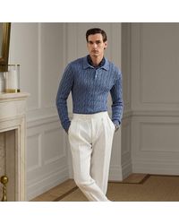 Ralph Lauren - Ralph Lauren Gregory Hand-Tailored Linen Trouser - Lyst