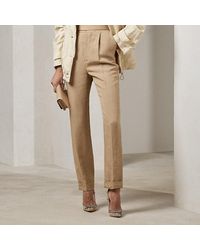 Ralph Lauren Collection - Evanne Linen-blend Trouser - Lyst