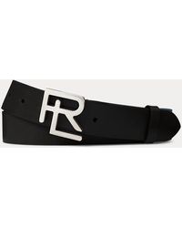 Ralph Lauren Purple Label - Rl Vachetta Leather Belt - Lyst