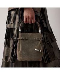 Ralph Lauren - The Ralph Lauren Small Calf-Suede Bucket Bag - Lyst