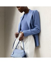 Ralph Lauren - La borsa a spalla Ralph Lauren piccola in rafia - Lyst