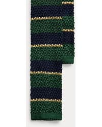 Polo Ralph Lauren - Cravatta in maglia di seta a righe - Lyst