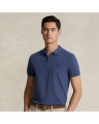 Polo Ralph Lauren - Custom Slim Stretch Mesh Zip Polo Shirt - Lyst