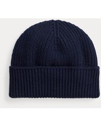 Ralph Lauren - Bonnet Côtelé En Cachemire - Lyst