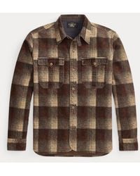 RRL - Plaid-Print Corduroy Workshirt - Lyst