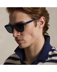 Polo Ralph Lauren - Ralph Lauren Rugby-Stripe Round Sunglasses - Lyst