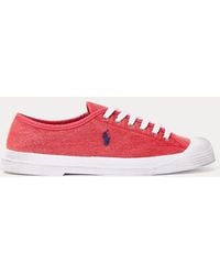 Polo Ralph Lauren - Essence 100 Canvas Cap-toe Trainers - Lyst