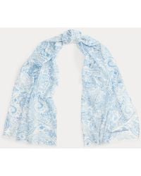 Ralph Lauren - Paisley Cotton-Silk Scarf - Lyst